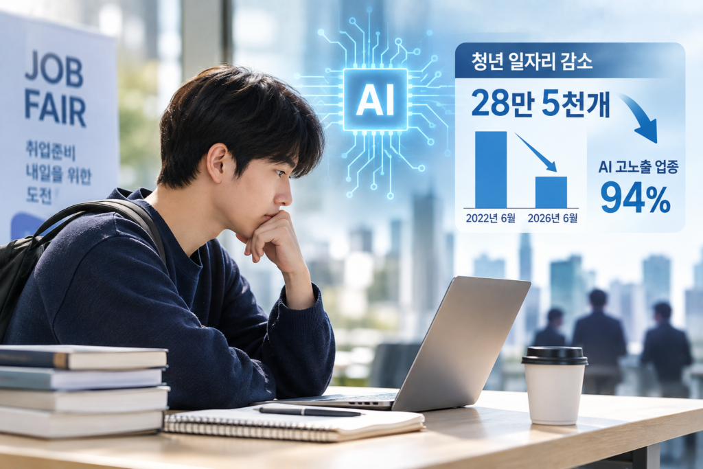 청년 일자리 28만개 줄었는데…94%가 AI 고노출 업종 2 image 103