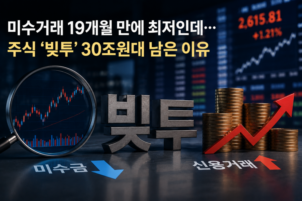 미수거래 19개월 만에 최저인데…주식 ‘빚투’ 30조원대 남은 이유 1 image 106