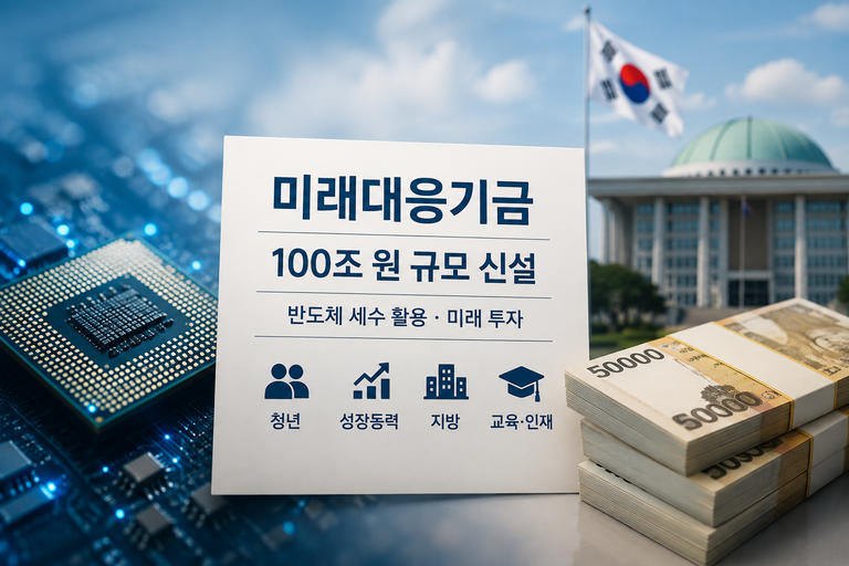 반도체 호황에 세금 더 걷히자 ‘새 곳간’ 만든다…미래대응기금 어디에 쓰나 12 미래대응기금 사진