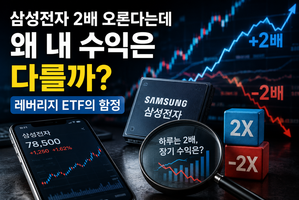 삼성전자 2배 오른다는데 왜 내 수익은 다를까…레버리지 ETF의 함정 1 image 154
