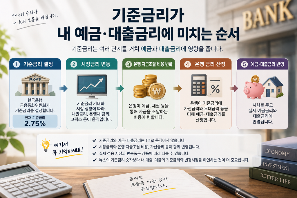 기준금리 올랐는데 내 예금·대출금리는 왜 다를까…금리 움직이는 순서 2 image 157