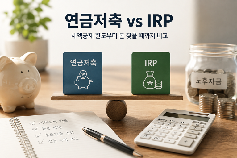 연금저축과 IRP는 뭐가 다를까? 세액공제 한도부터 돈 찾을 때까지 비교 3 연금저축과IRP 사진