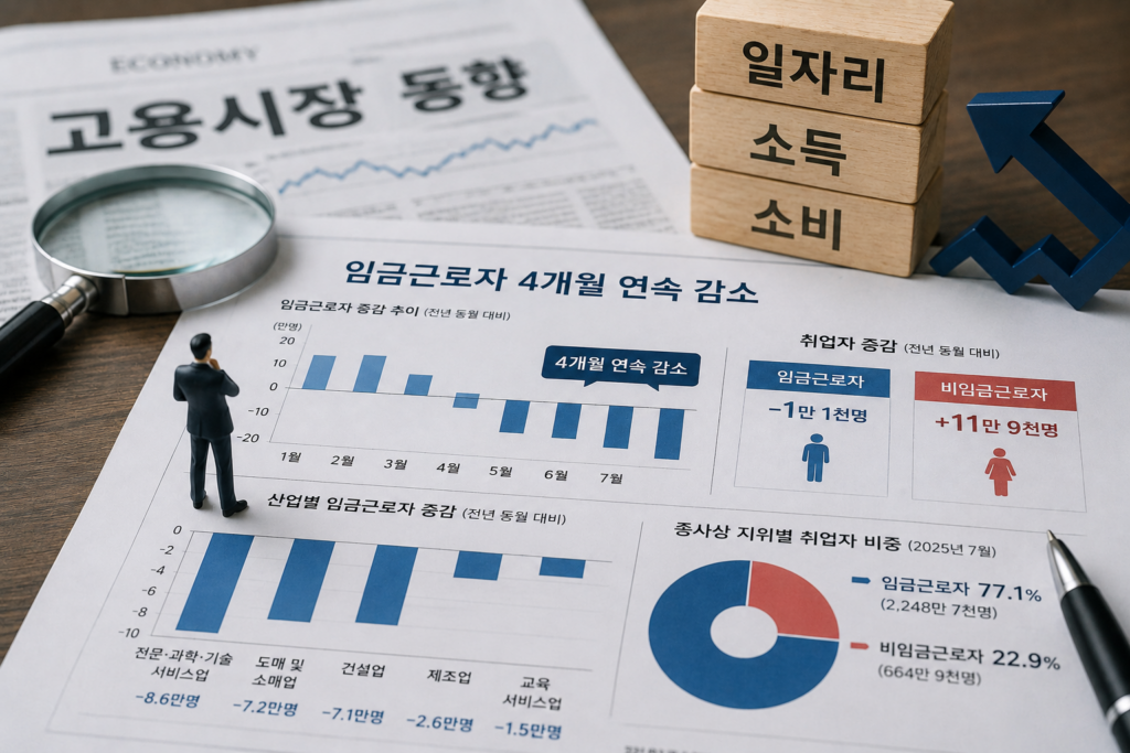 월급 일자리 4개월째 감소…한국 고용시장에 무슨 일이 2 image 75