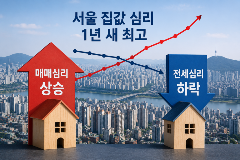 전세는 주춤, 매매는 뜨겁다…서울 집값 심리 1년 새 최고 8 서울집값 사진
